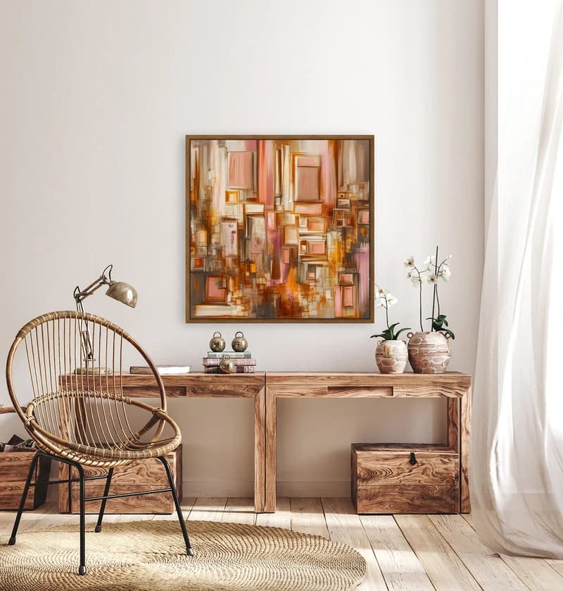 A personalized Amezify wall art mockup