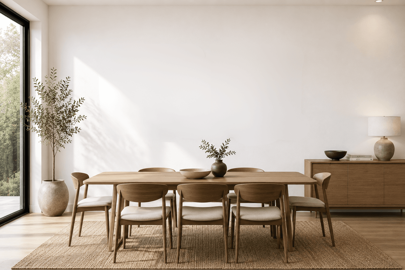 Dining room & office styled with wall art