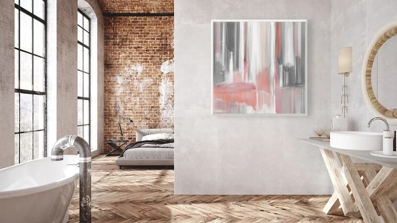 Wall art chosen to complement a modern home interior