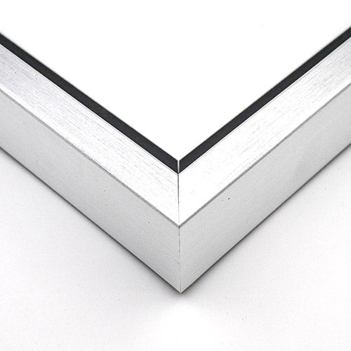 SILVER 1.5 Inch SQUARE Canvas Modern Floating Frame