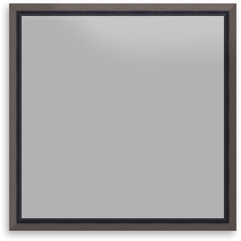 PEWTER 1.5 Inch SQUARE Canvas Modern Floating Frame