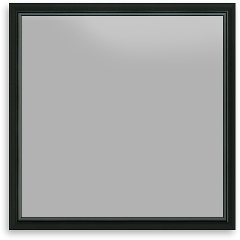 EBONY 1.5 Inch SQUARE Canvas Modern Floating Frame