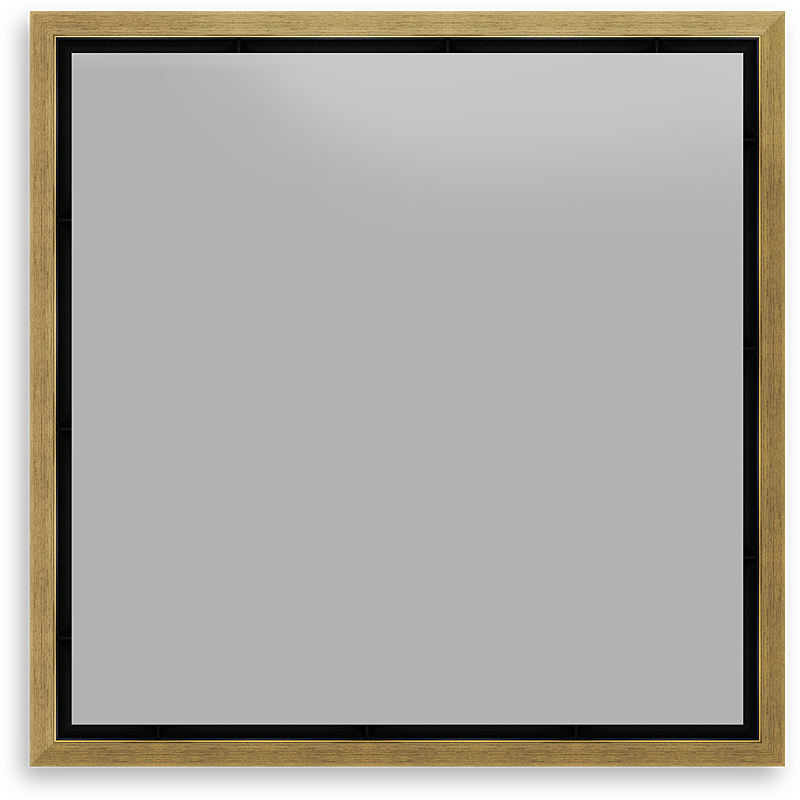 GOLD 1.5 Inch SQUARE Canvas Modern Floating Frame