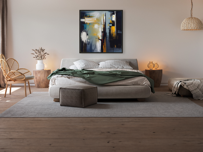 Giclée Stretched Canvas Print with Black Frame