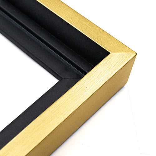 GOLD 1.5 Inch SQUARE Canvas Modern Floating Frame